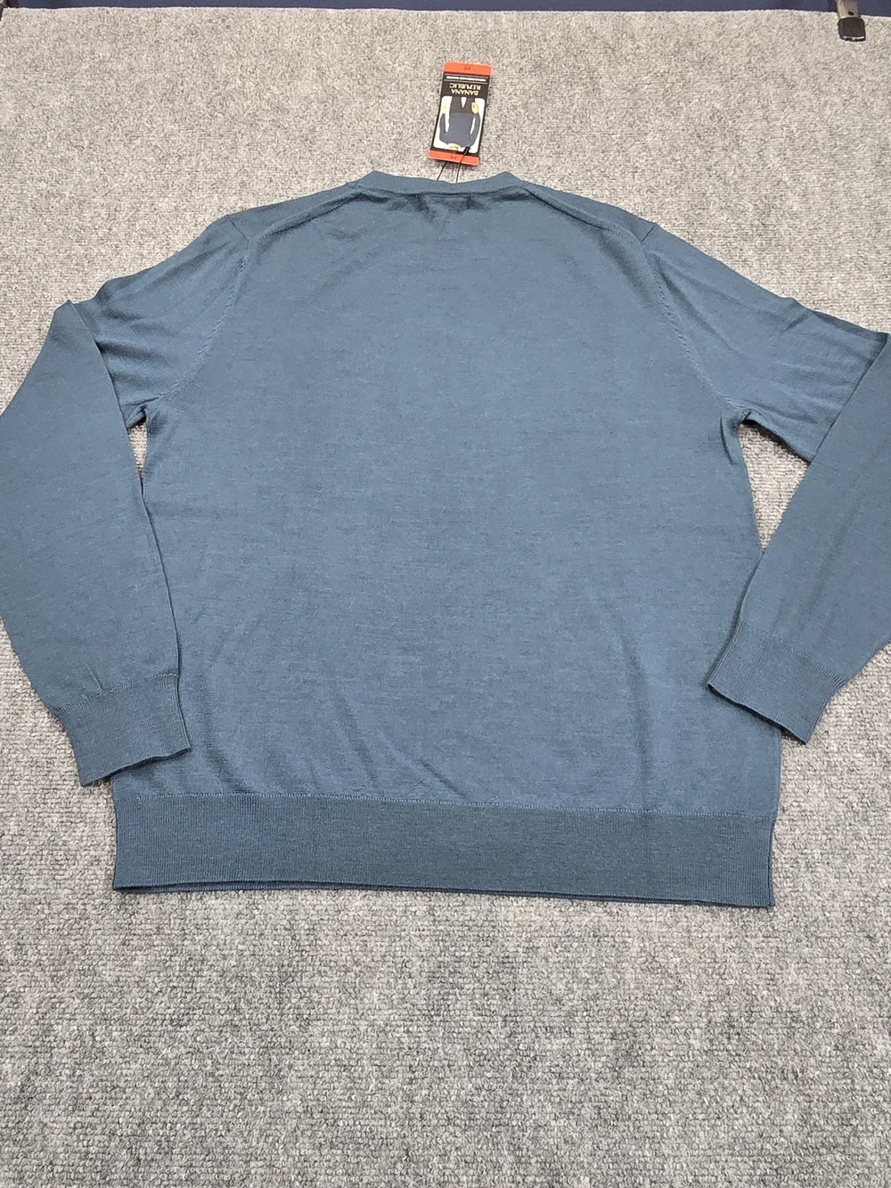 Banana Republic Merino Wool Sweater Mens M Teal Crewneck NWT Lightweight